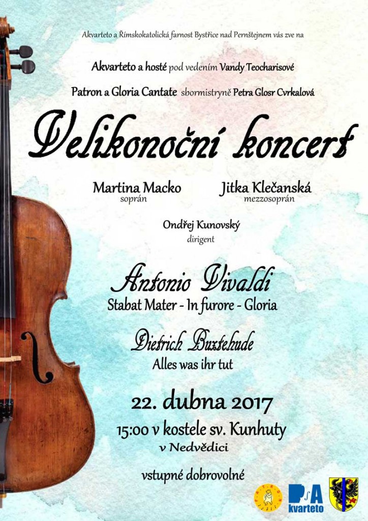 Velikonoční koncert Akvarteta Nedvědice