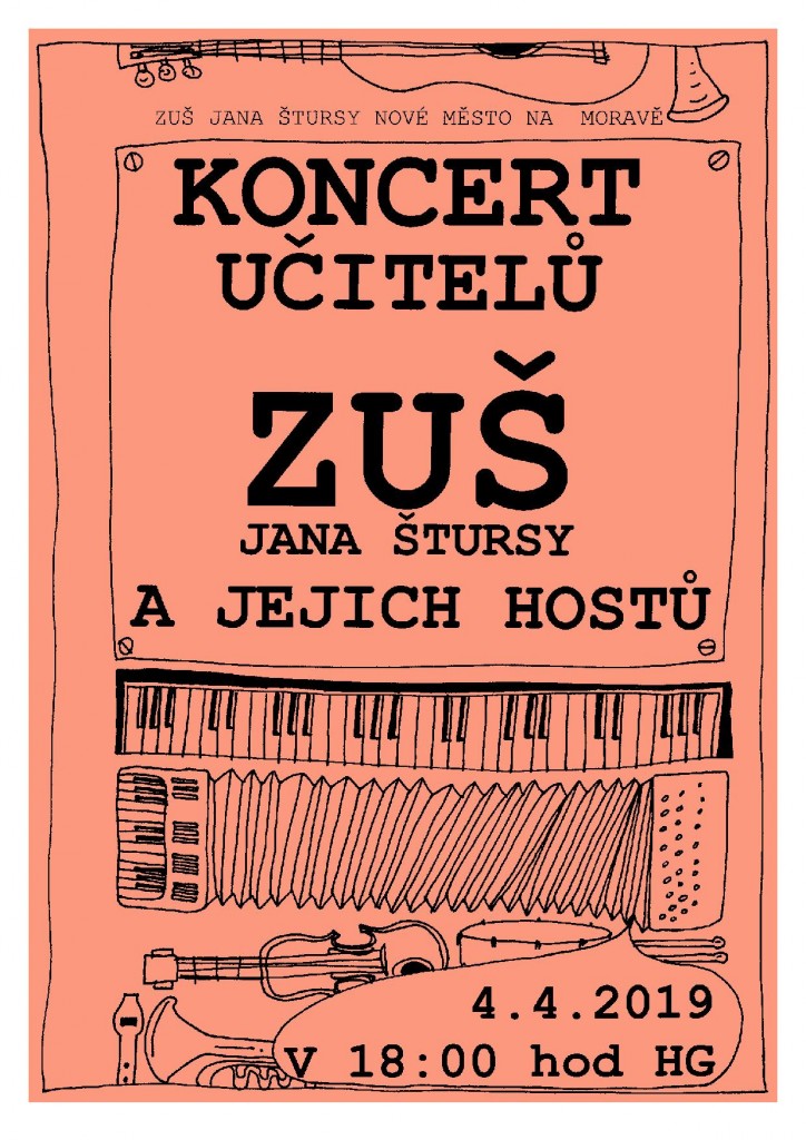 Pozvánka na koncert učitelů 2019