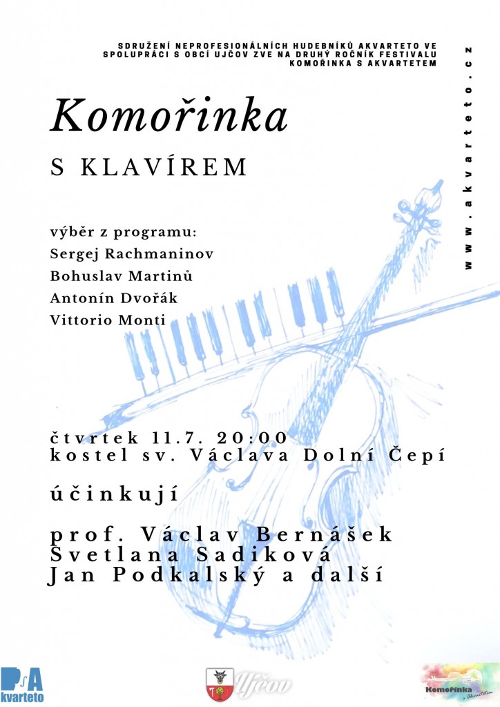 Komořinka s Akvartetem 2019: Komořinka s klavírem
